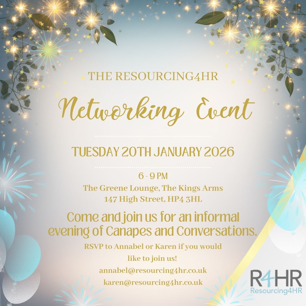 ✨ 𝐑𝐞𝐬𝐨𝐮𝐫𝐜𝐢𝐧𝐠𝟒𝐇𝐑 𝐍𝐞𝐭𝐰𝐨𝐫𝐤𝐢𝐧𝐠 𝐄𝐯𝐞𝐧𝐭 – 𝐓𝐮𝐞𝐬𝐝𝐚𝐲 𝟐𝟎𝐭𝐡 𝐉𝐚𝐧𝐮𝐚𝐫𝐲! ✨